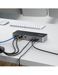 StarTech.com Adattatore Multiporta USB-C per Tre Monitor, Docking Station HDMI o DisplayPort 4K60Hz Mini Dock USB Type-C, PD 140 2