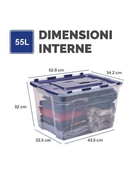 CONTENITORE CON CERNIERA 55L