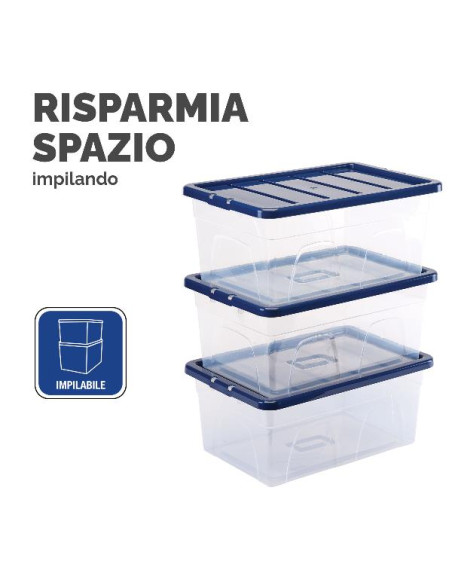 CONTENITORE PLASTICA COPERCHIO 22L