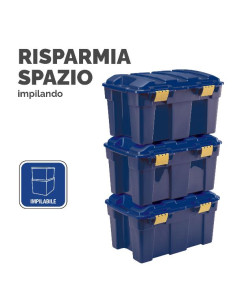 BAULE PORTAOGGETTI AZZURRO 40L 2