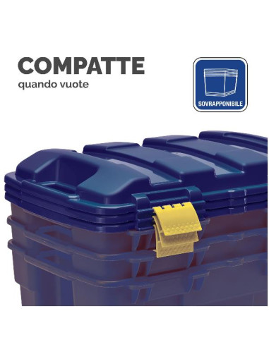 BAULE PORTAOGGETTI AZZURRO 40L