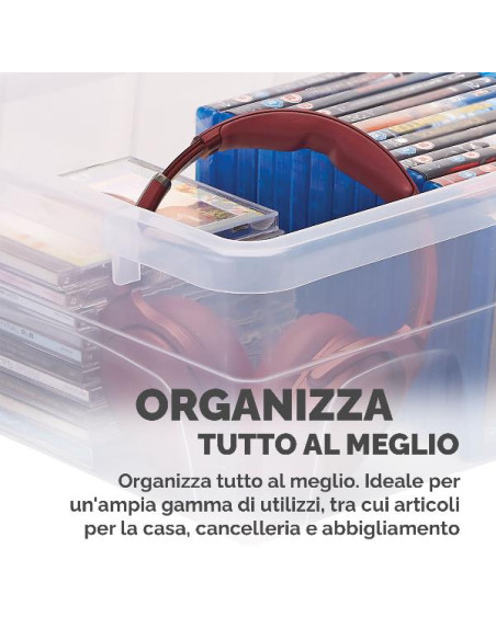 CONTENITORE PLASTICA COPERCHIO 15L