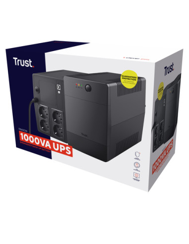 Trust Paxxon gruppo di continuità (UPS) 1 kVA 600 W 4 presa(e) AC