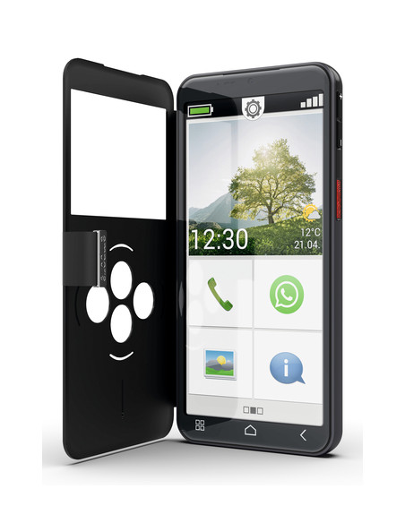 Emporia emporiaSMART.7lite 13,8 cm (5.45") SIM singola Android 15 4G USB tipo-C 6 GB 128 GB 3500 mAh Nero