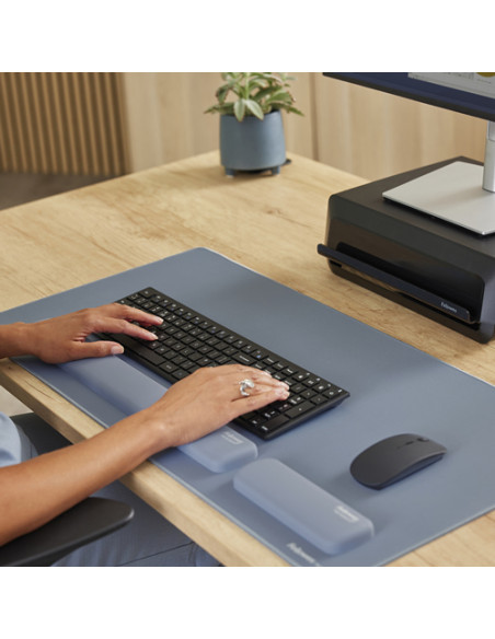 Fellowes Breyta poggiapolso Silicone Azzurro