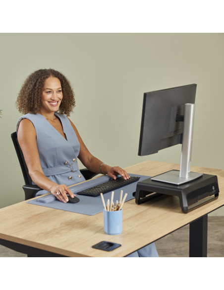 Fellowes Breyta poggiapolso Silicone Azzurro