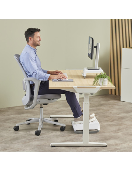 Fellowes Breyta poggiapolso Silicone Grigio