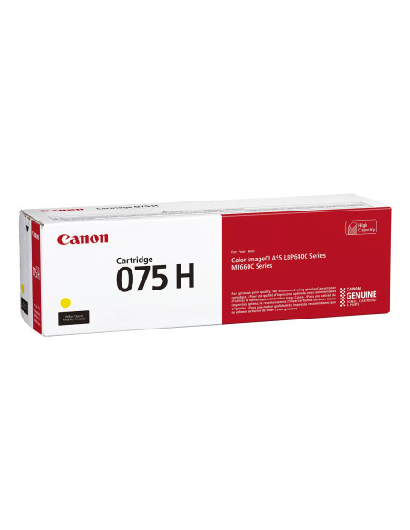 Canon 075 H cartuccia toner 1 pz Originale Giallo