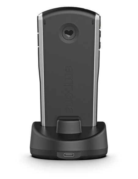 Emporia SIMPLICITY 5,08 cm (2") 94 g Nero, Argento