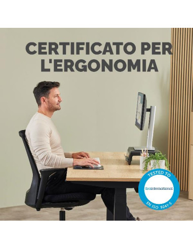 Fellowes Breyta 100142555 tappetino per mouse Nero