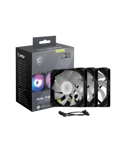 MSI MAG F120 ARGB x3 Case per computer Ventilatore 12 cm Nero 3 pz