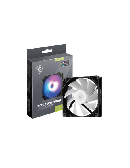 MSI MAG F120 ARGB x1 Case per computer Ventilatore 12 cm Nero 1 pz
