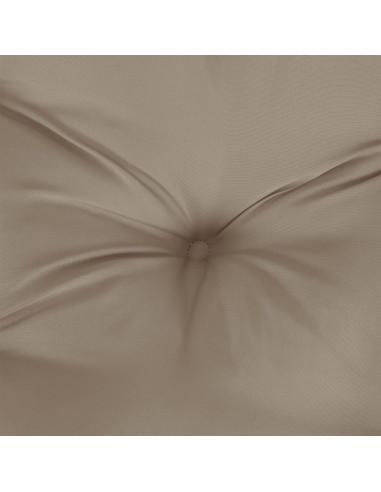 Cuscino Rotondo Tortora Ø 60x11 cm in Tessuto Oxford