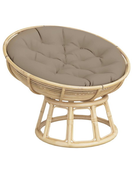 Cuscino Rotondo Tortora Ø 100x11 cm in Tessuto Oxford