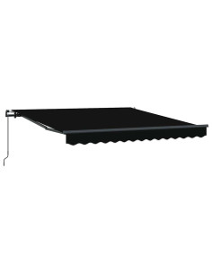 Tenda Retrattile Nero 300 x 250 cm Poliestere e Acciaio 2