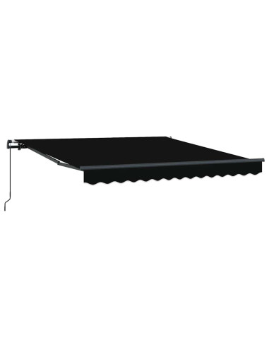 Tenda Retrattile Nero 300 x 250 cm Poliestere e Acciaio