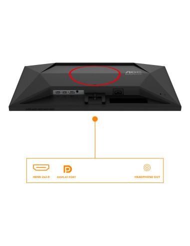 AOC G4 24G4ZRE Monitor PC 60,5 cm (23.8") 1920 x 1080 Pixel Full HD LED Nero, Rosso