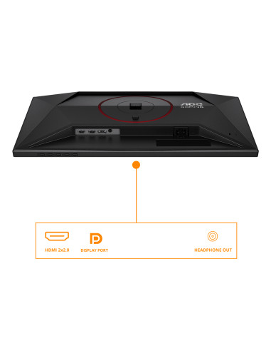 AOC G4 24G4ZR Monitor PC 60,5 cm (23.8") 1920 x 1080 Pixel Full HD LED Nero, Rosso