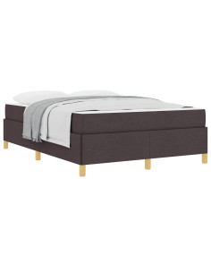 Struttura del letto Marrone Scuro 160 x 200 cm Tessuto 2