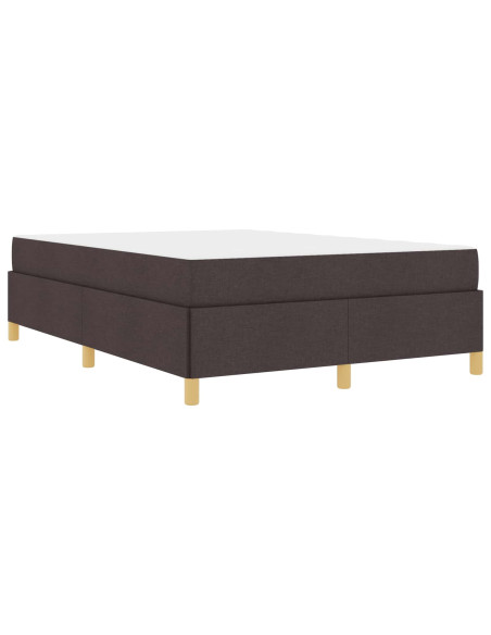 Struttura del letto Marrone Scuro 160 x 200 cm Tessuto