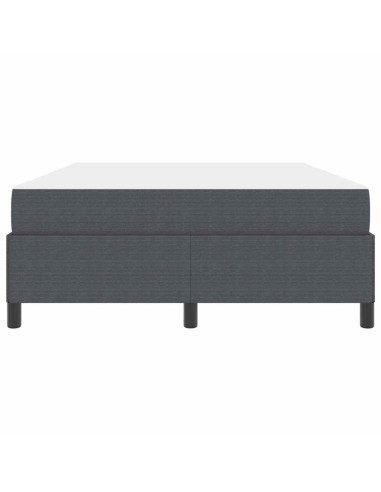 Struttura del letto Grigio scuro 140 x 190 cm Tessuto