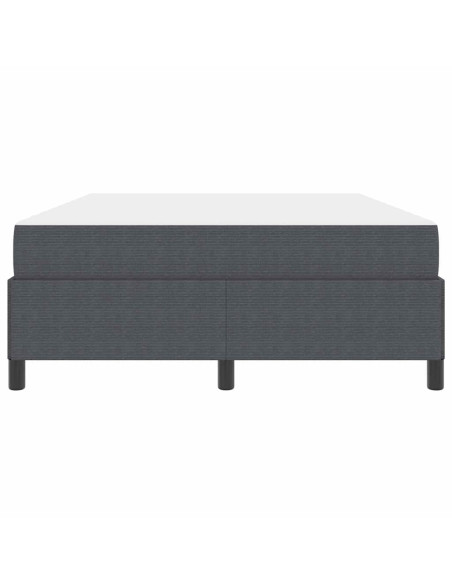 Struttura del letto Grigio scuro 140 x 190 cm Tessuto
