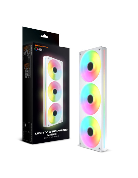 COUGAR CF-UN360RW-RGB​ Case per computer Ventilatore 12 cm Bianco