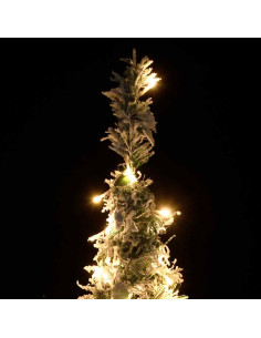Albero di Natale Artificiale Pop-up Neve Fioccata 50 LED 120 cm 2