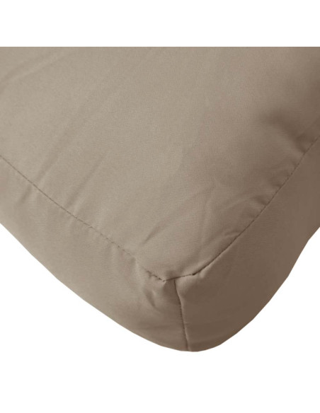 Cuscino per Pallet Tortora 60x61,5x10 cm in Tessuto