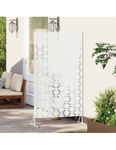 Schermo per Privacy Bianco 100 x 50 x 180 cm Acciaio