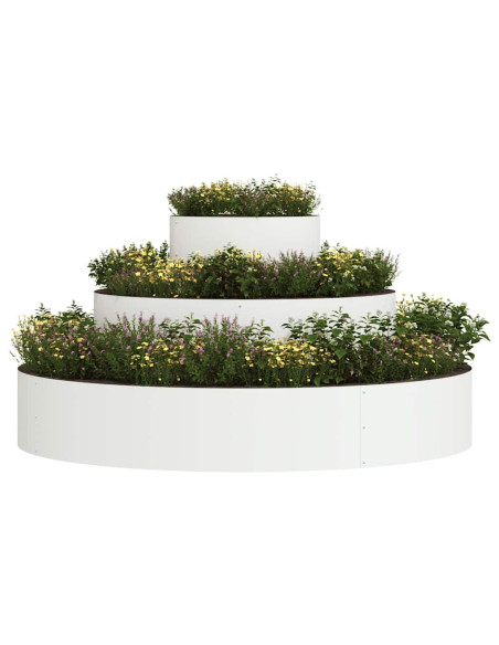 Vaso da giardino Bianco 120 x 120 x 20 cm