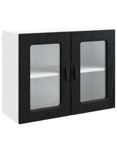 Mobile da cucina con porta Kalmar Rovere Nero 80 x 31 x 60 cm 2