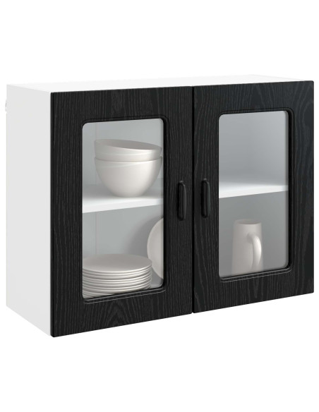 Mobile da cucina con porta Kalmar Rovere Nero 80 x 31 x 60 cm
