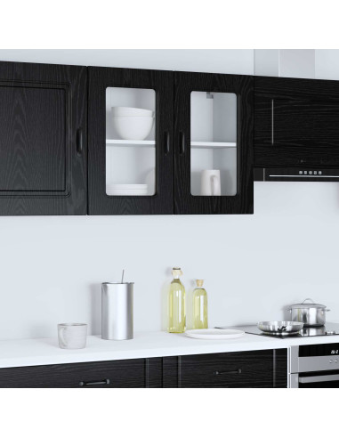 Mobile da cucina con porta Kalmar Rovere Nero 80 x 31 x 60 cm