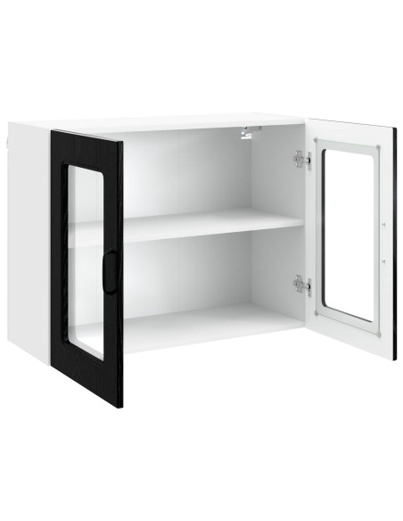 Mobile da cucina con porta Kalmar Rovere Nero 80 x 31 x 60 cm