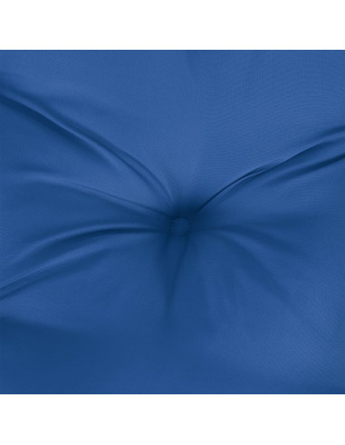 Cuscino Rotondo Blu Reale Ø 60x11 cm in Tessuto Oxford