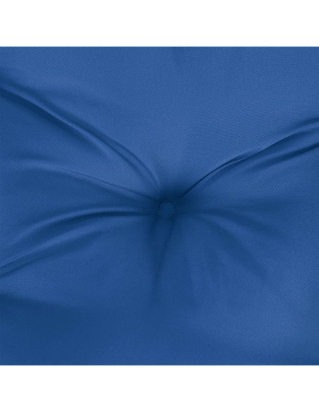 Cuscino Rotondo Blu Reale Ø 60x11 cm in Tessuto Oxford