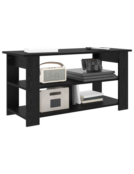 Supporto TV Rovere Nero 100 x 40 x 50 cm