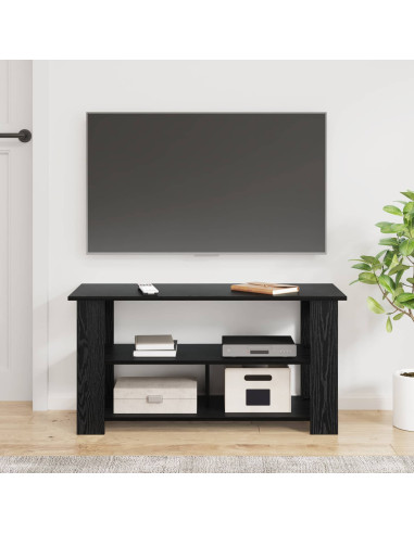 Supporto TV Rovere Nero 100 x 40 x 50 cm