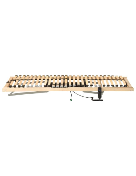 Base a doghe Marrone 80 x 190 cm Legno massello di faggio