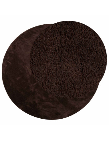 Tappeti per area Rotondo HUARTE Marrone Ø 100 CM Poliestere