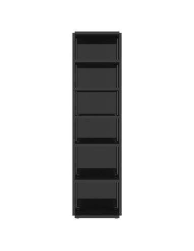Scarpiere 2 pz Nero Lucido 27,5x27x102 cm