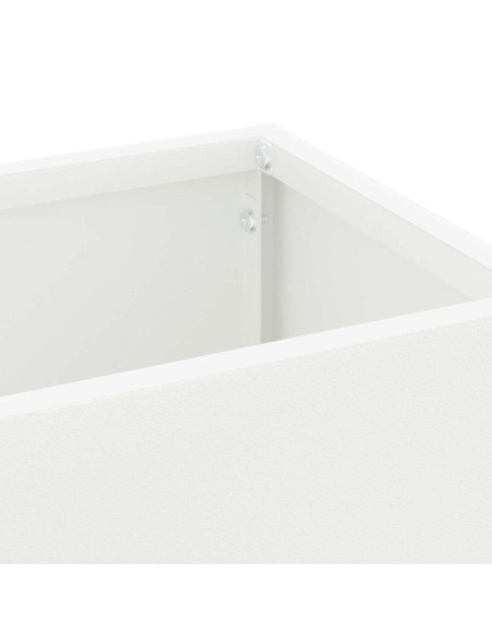 Supporto per Ombrellone Bianco 15,5 x 15,5 x 49 cm Metallo