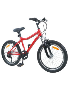 Bicicletta per Bambini 24 Pollici 6-Speed per 8-12 anni Rosso 2