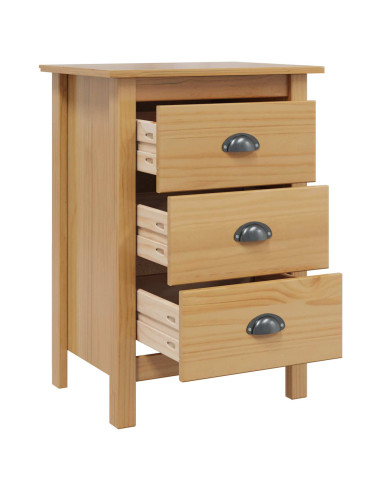 Armadio da Notte con cassetto Marrone miele 46 x 35 x 65 cm