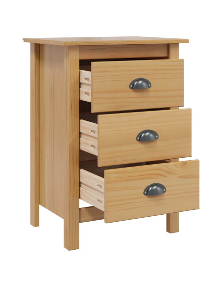Armadio da Notte con cassetto Marrone miele 46 x 35 x 65 cm