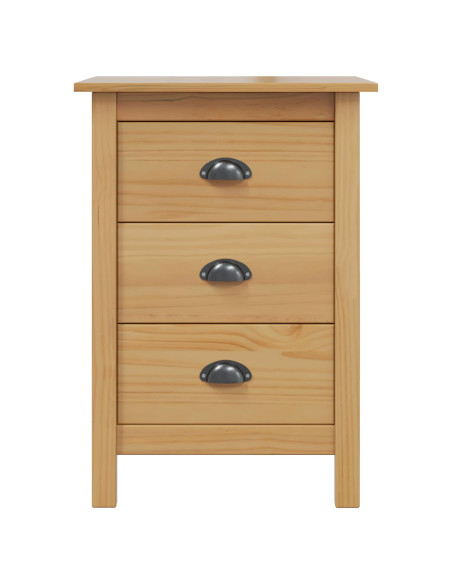 Armadio da Notte con cassetto Marrone miele 46 x 35 x 65 cm