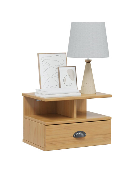 Armadio da Notte con cassetto Marrone miele 40 x 31 x 27 cm