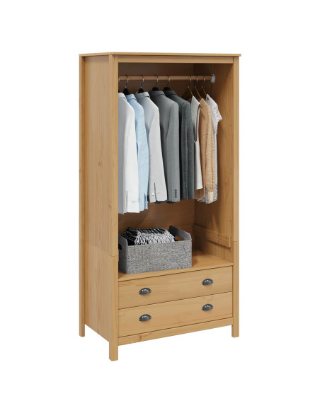 Guardaroba con cassetto Marrone miele 84 x 50 x 170 cm