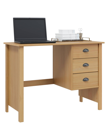 Scrivania con Cassetti Marrone miele 100 x 45 x 74 cm